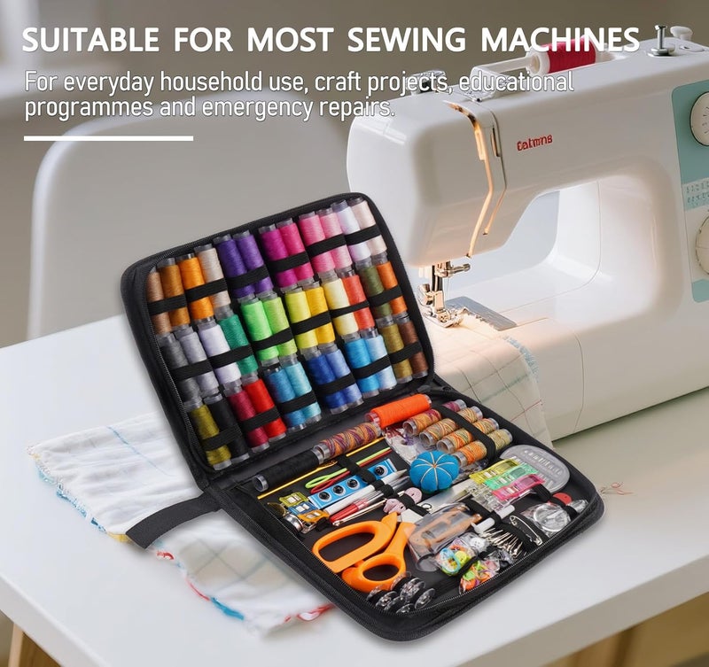 StiVerse 189 Pcs Sewing Kit for Adults, Beginners, 43 Color Needle and Thread kit, Mom Grandma Women Professional Sewing, Supplies Accessories for Travel Worker, Emergency, DIY and Home - Image 4